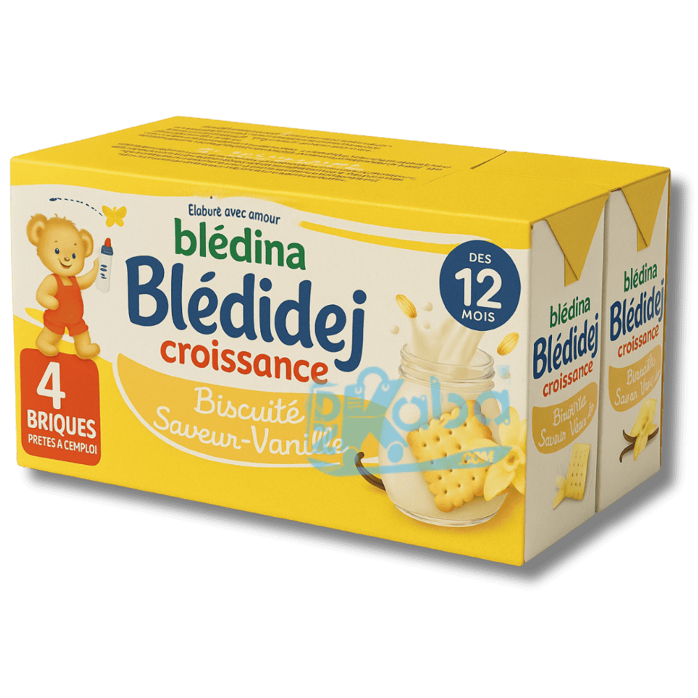 Blédina Blédidej Croissance Biscuit Vanilla Flavor +12 months 4x250ml