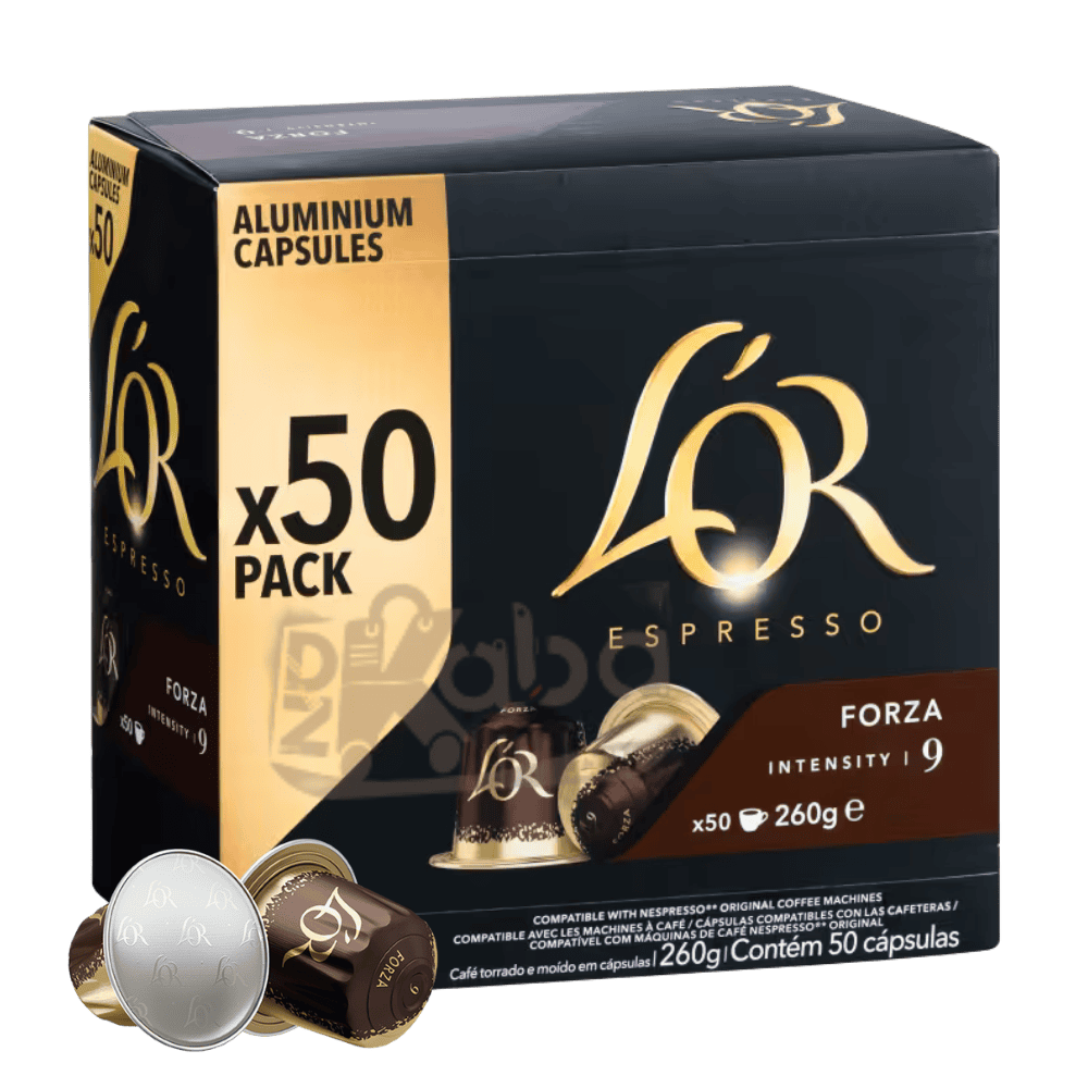 L'Or Espresso Coffee Capsule FORZA Intensity 9 T50