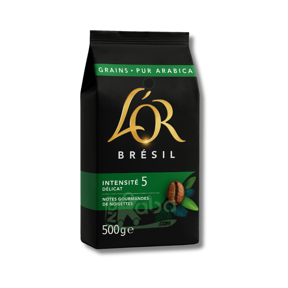 L'Or Coffee Beans Brésil Pure Arabica Intensity 5 500g