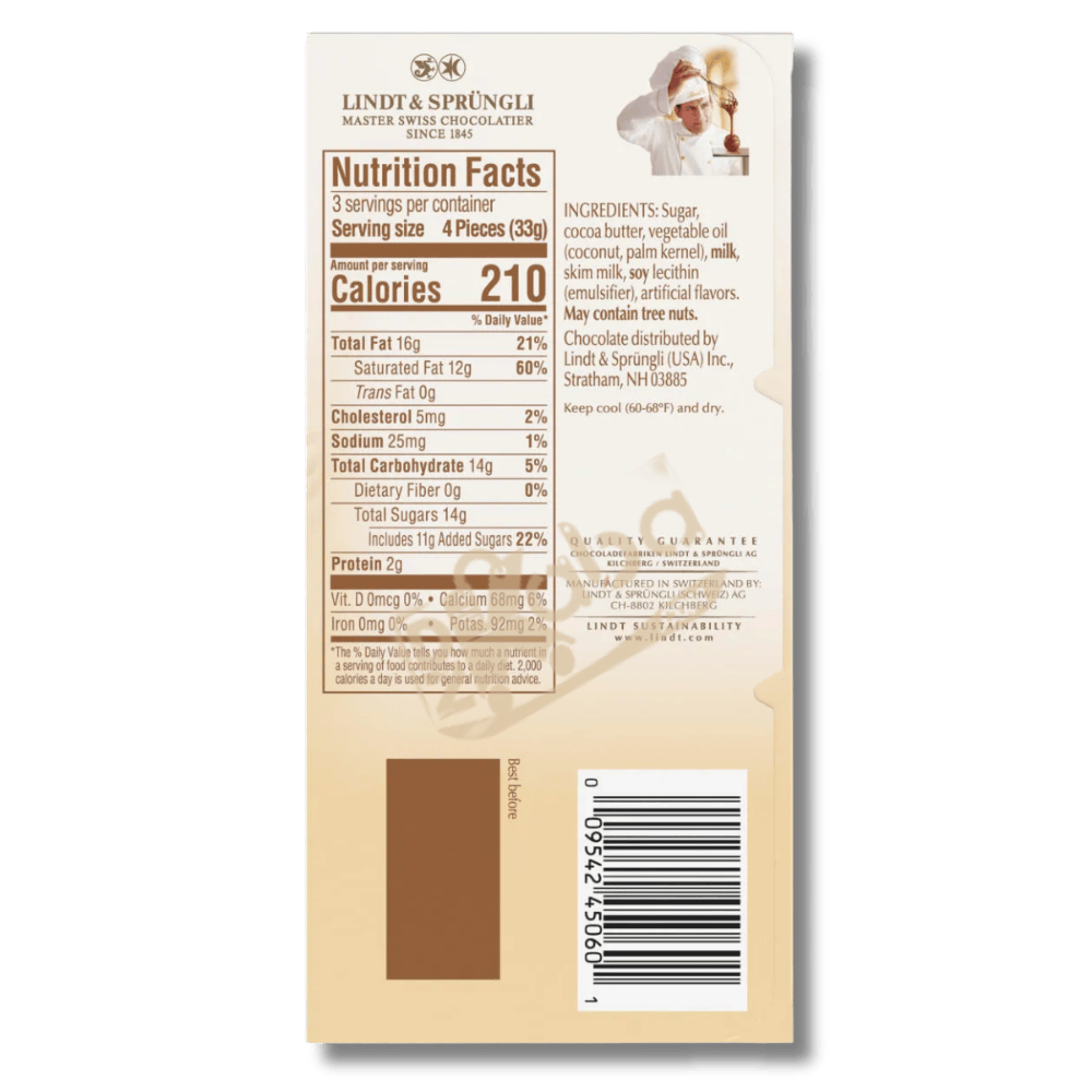 Lindt Lindor Blanc 100g