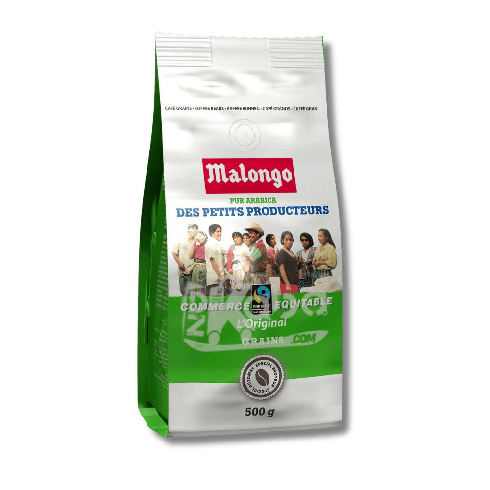 Malongo Coffee Beans Des Petits Producteurs Pure Arabica Fairtrade 500g