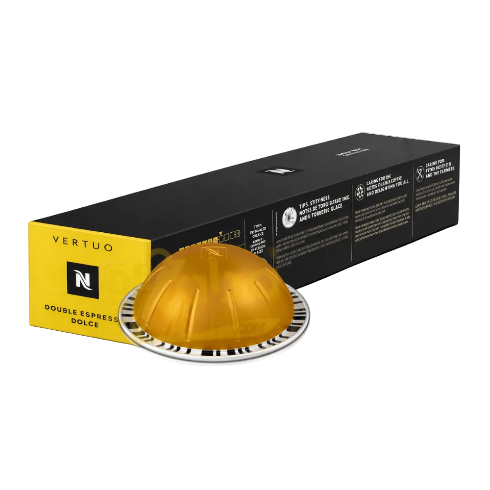 Nespresso Capsules Vertuo Double Espresso Dolce Intensity 5 T10
