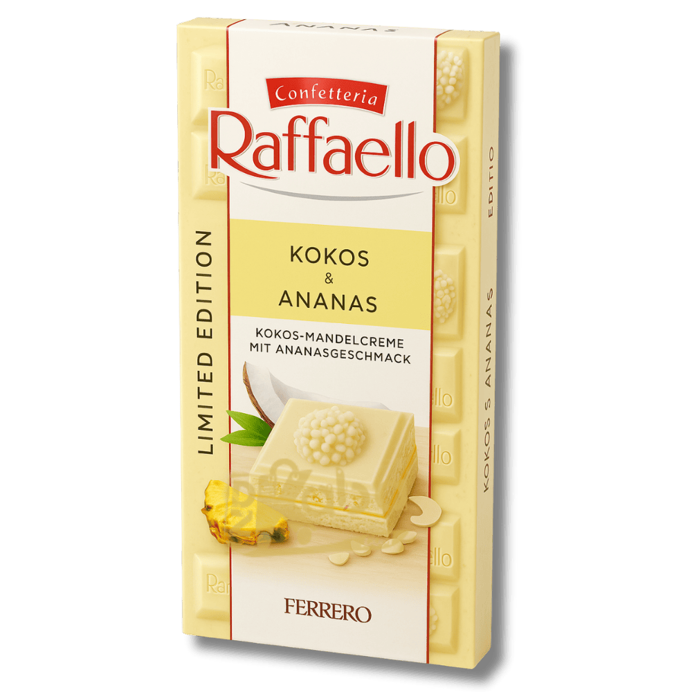 Raffaello White Chocolate Limited Edition Coconut & Pineapple 90g