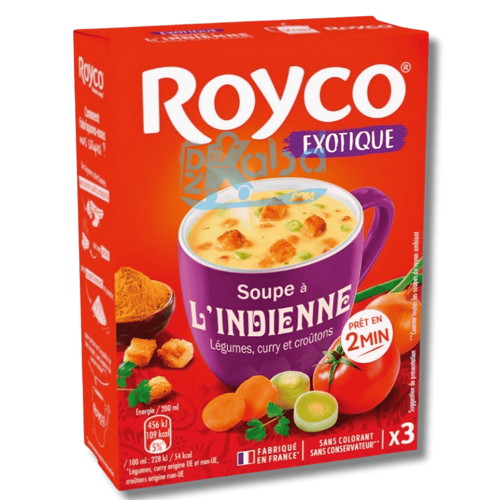Royco Instant Soup Indian Style with Vegetables, Curry & Croutons T3