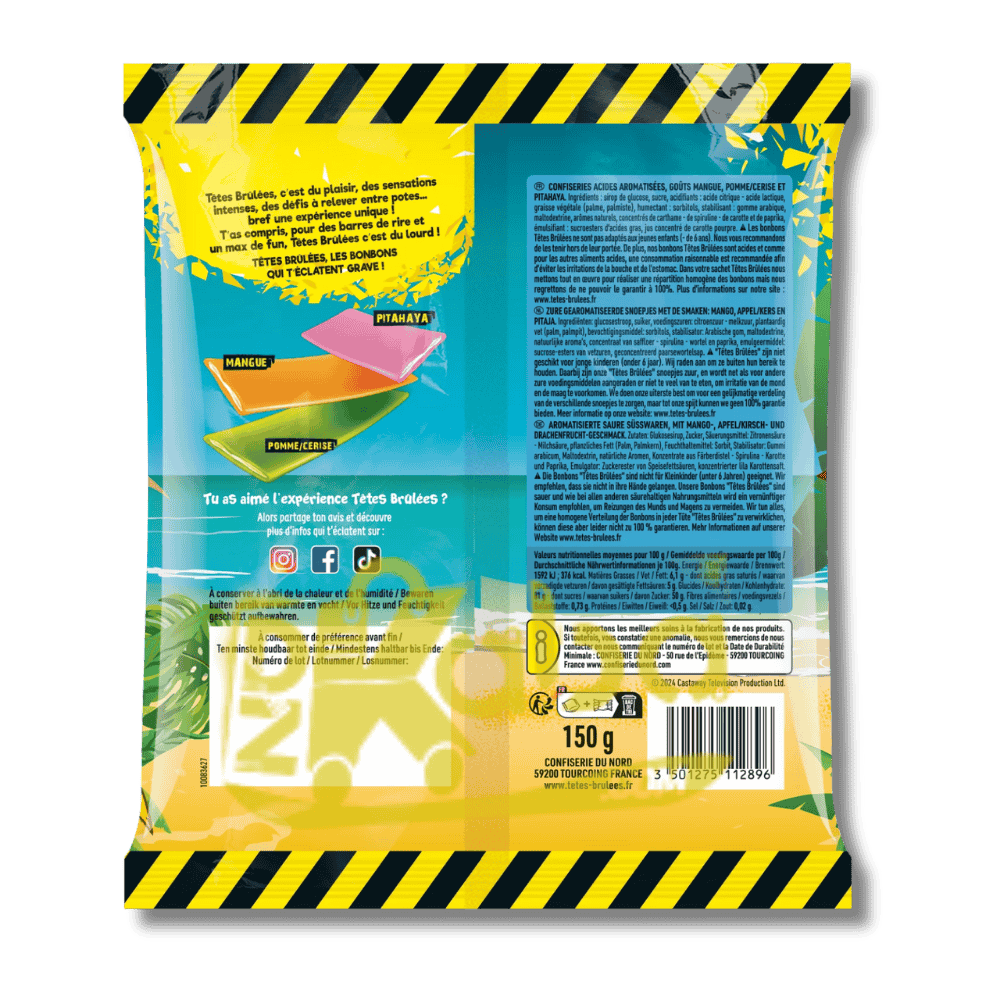 Têtes Brûlées Koh-Lanta Sour Candy 150g