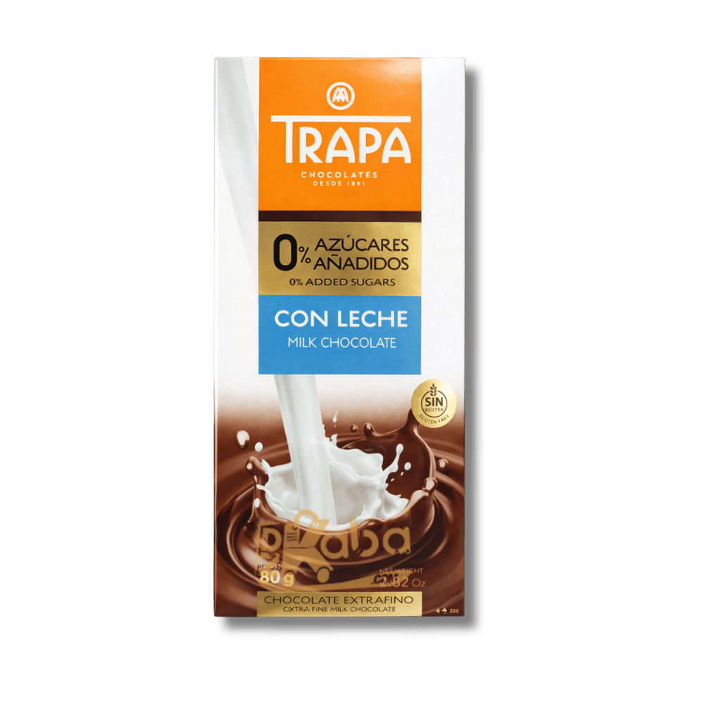 Trapa Milk Chocolate Milk Chocolate Sugar Free 80g
