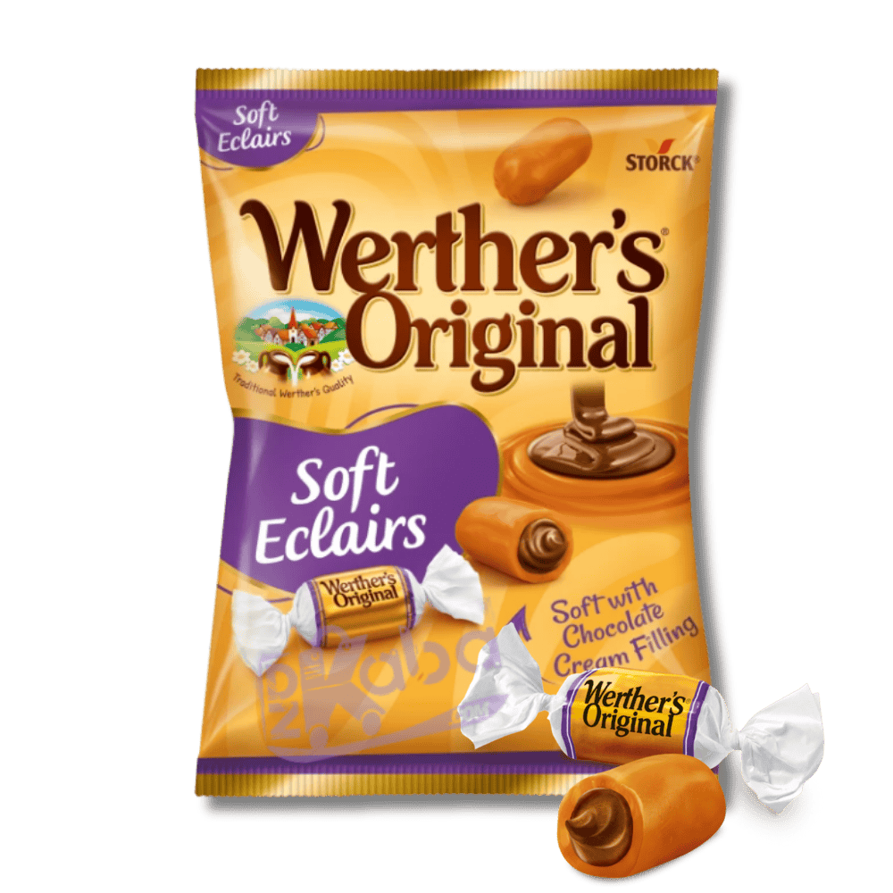 Werther’s Original Soft Eclairs Chocolate Cream Filling 125g