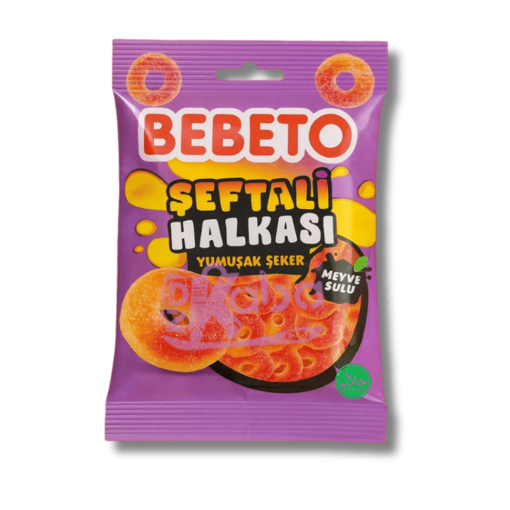 Bebeto Peach Rings 80g