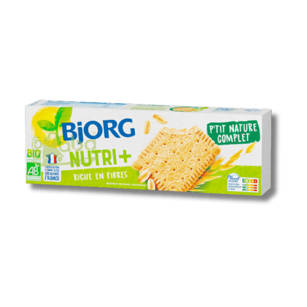 Bjorg Organic Biscuits Nutri+ Wholegrain Plain 200g