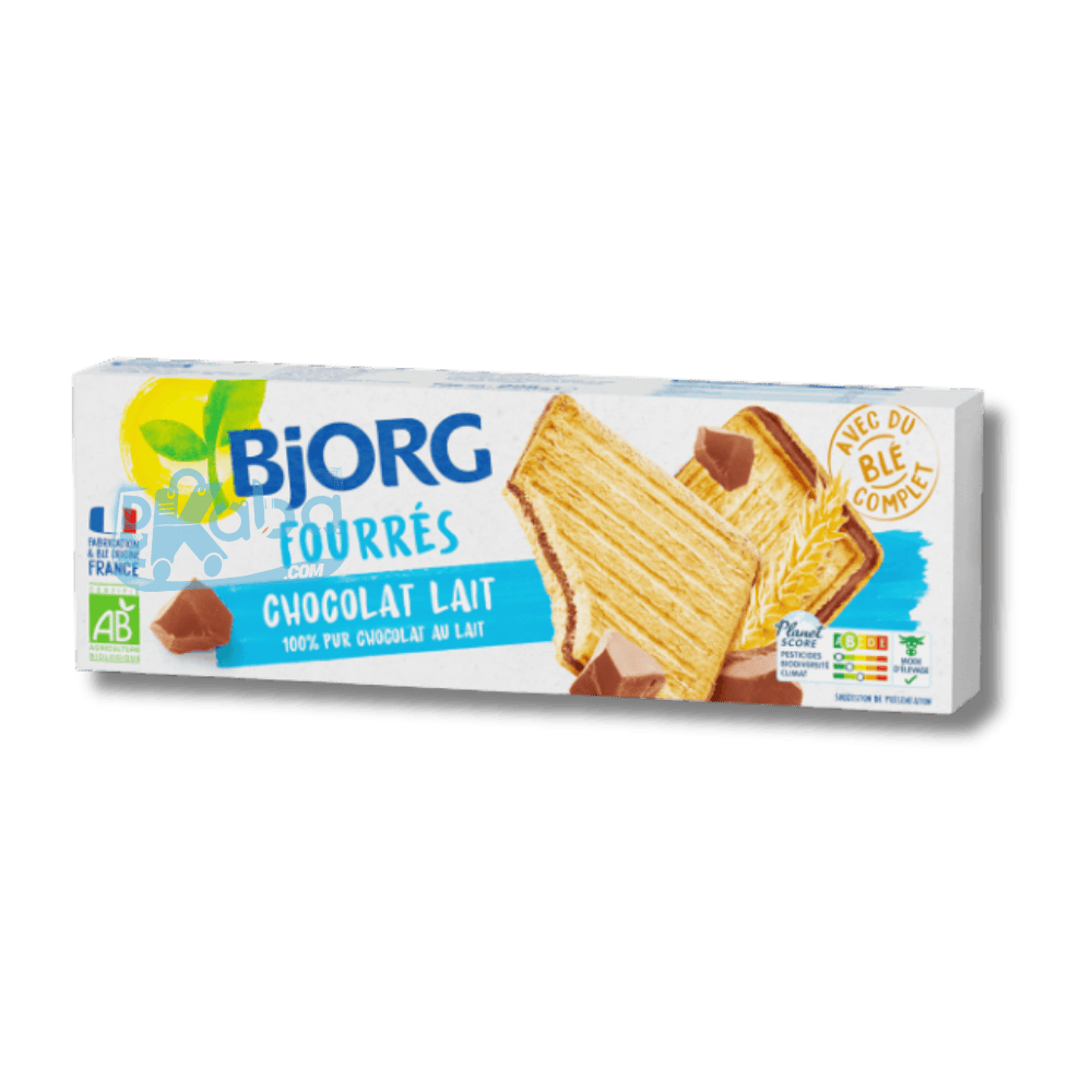 Bjorg Organic Filled Biscuits Milk Chocolate 225g
