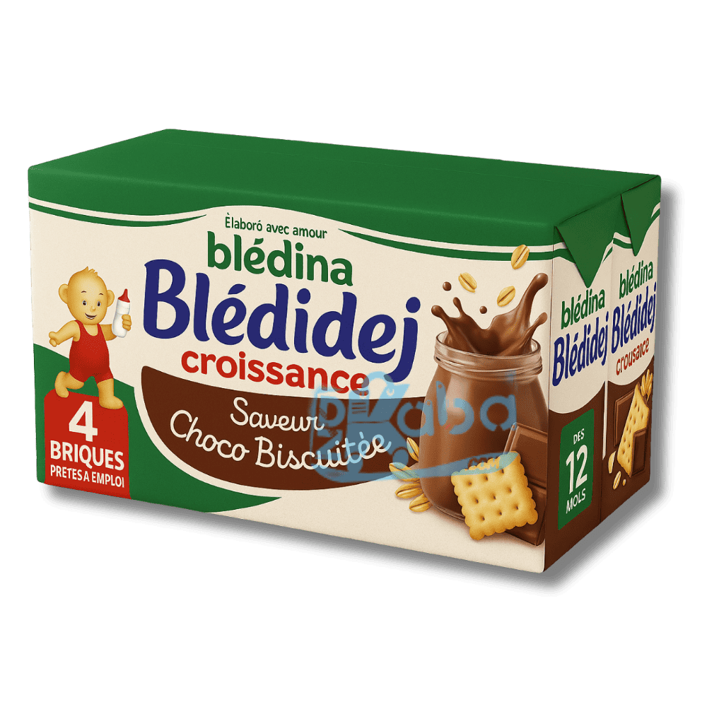 Blédina Blédidej Croissance Choco Biscuit Flavor +12 months 4x250ml