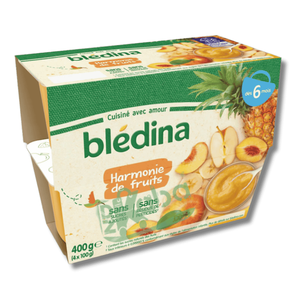 Blédina Fruit Harmony Sugar Free 4x100g