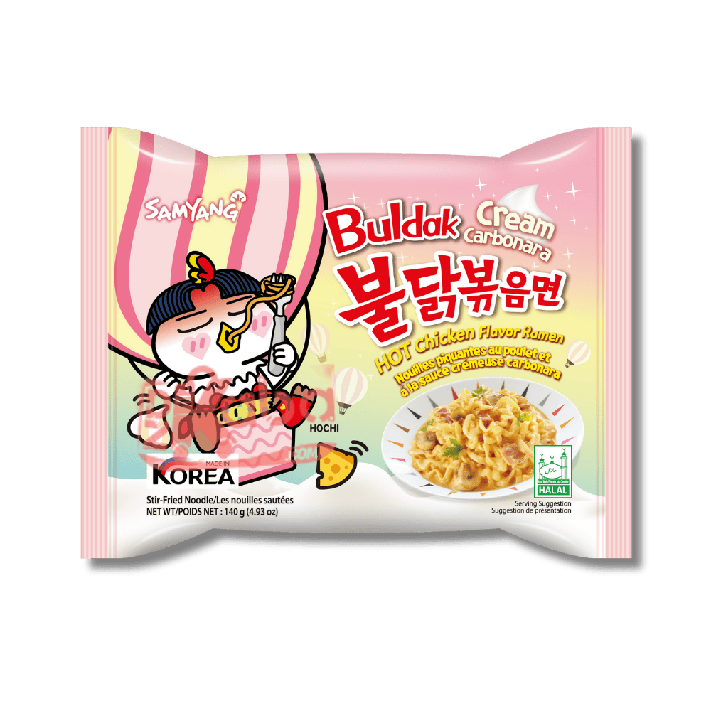 Buldak Crème Carbonara Saveur Poulet Piquant 140g