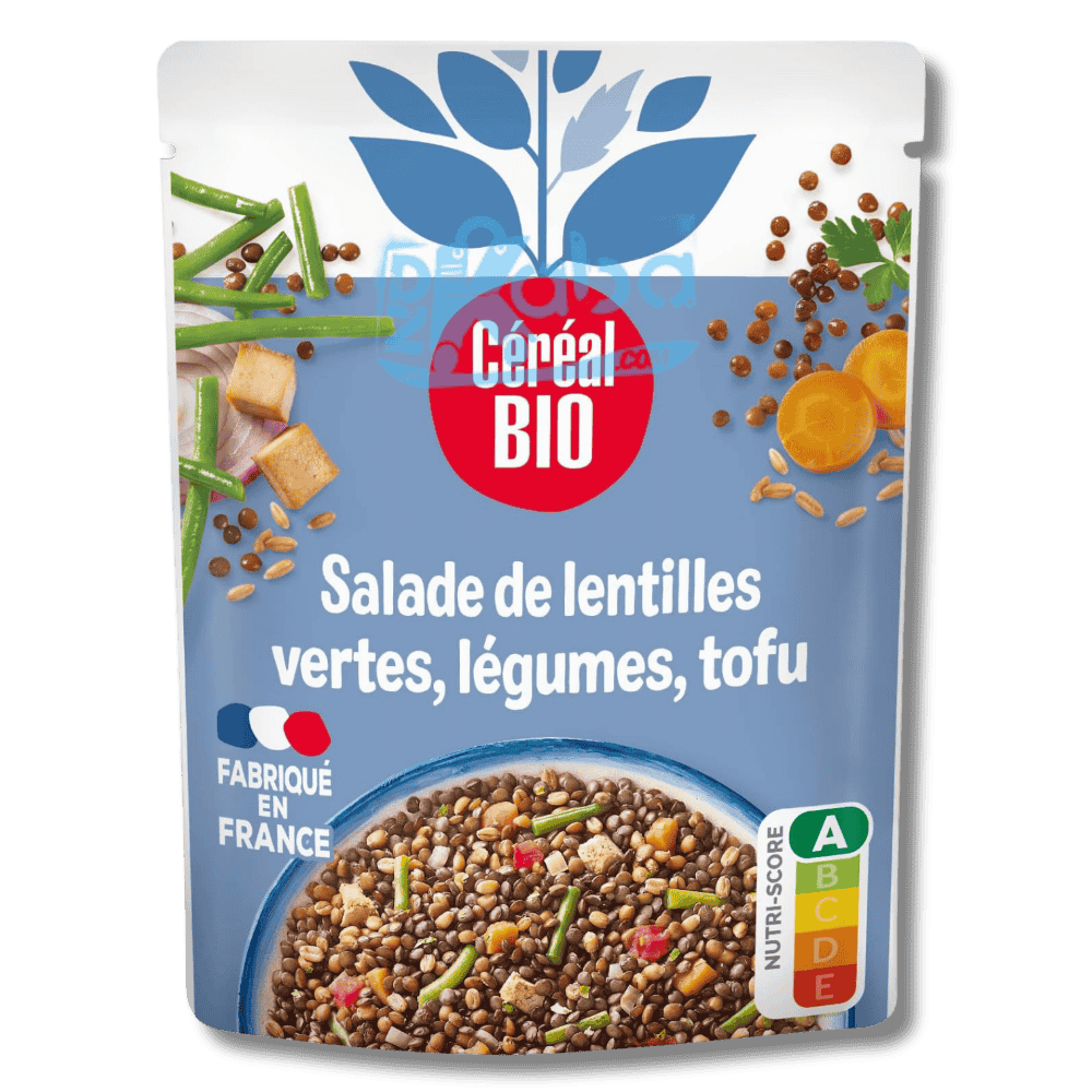 Salade de lentilles vertes Céréal Bio aux légumes et au tofu 250 g