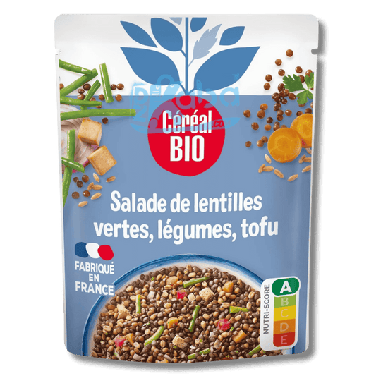 Céréal Bio Green Lentil Salad with Vegetables & Tofu 250g
