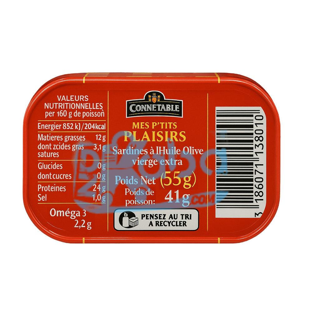 Connétable Sardines in Extra Virgin Olive Oil 55g