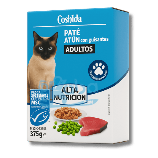 Coshida Paté Tuna with Peas Adult Cats 375g