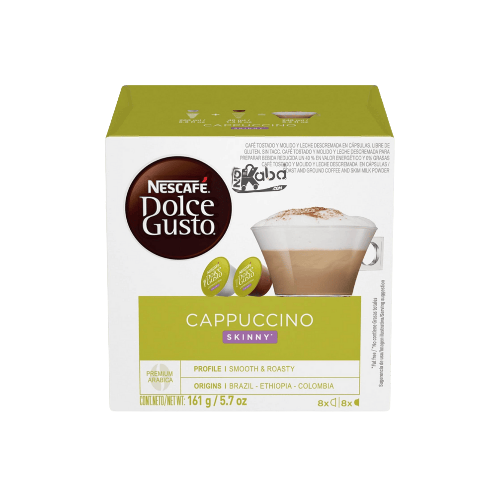 Dolce Gusto Cappuccino Skinny Pods T16 (8 Coffee + 8 Milk)