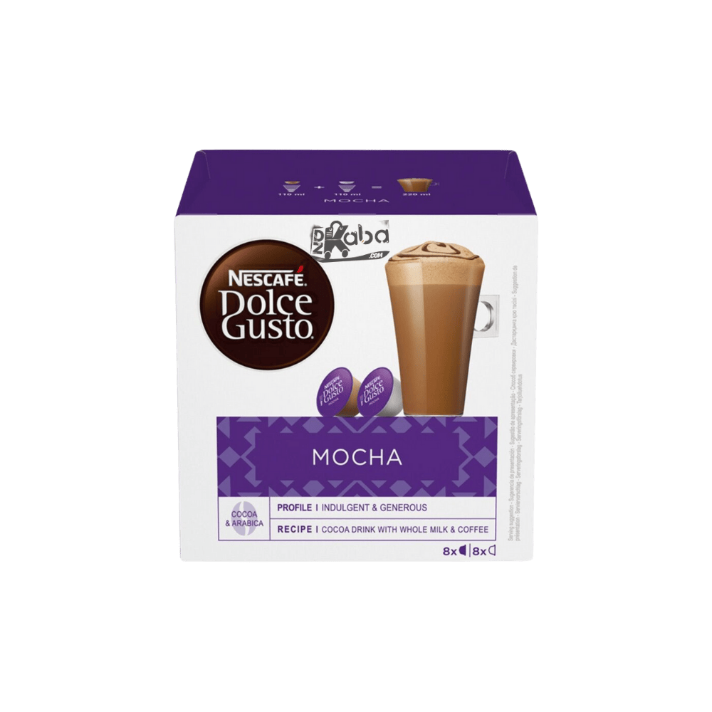 Dolce Gusto Mocha Coffee Pods T16 (8 Coffee + 8 Milk)