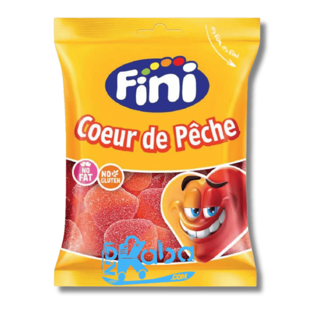 Cœurs de pêche en gelée Fini 90g