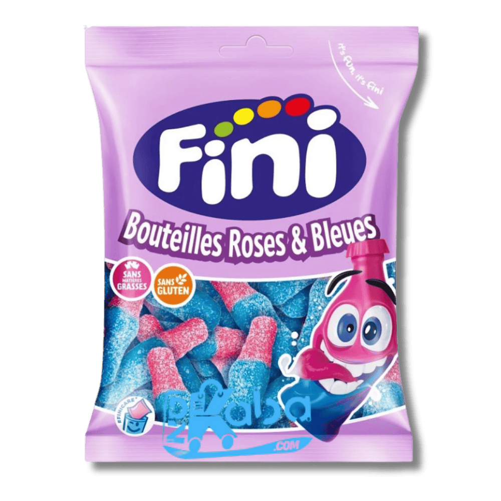 Bouteilles de gelée Fini roses et bleues de 90 g