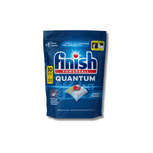 Finish Dishwasher Capsules Quantum Powerball Lemon T30