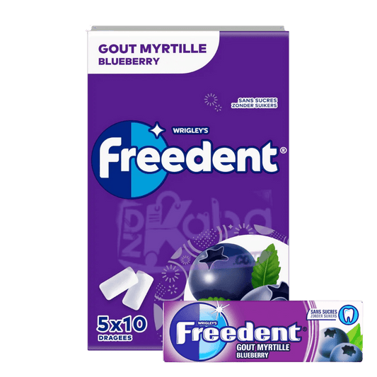 Freedent Blueberry Sugar Free T5