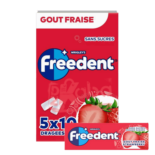 Freedent Strawberry Sugar Free T5