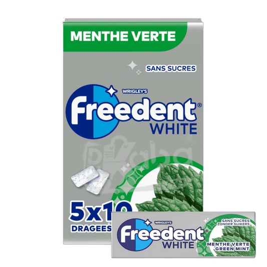 Freedent White Green Mint Sugar Free T5