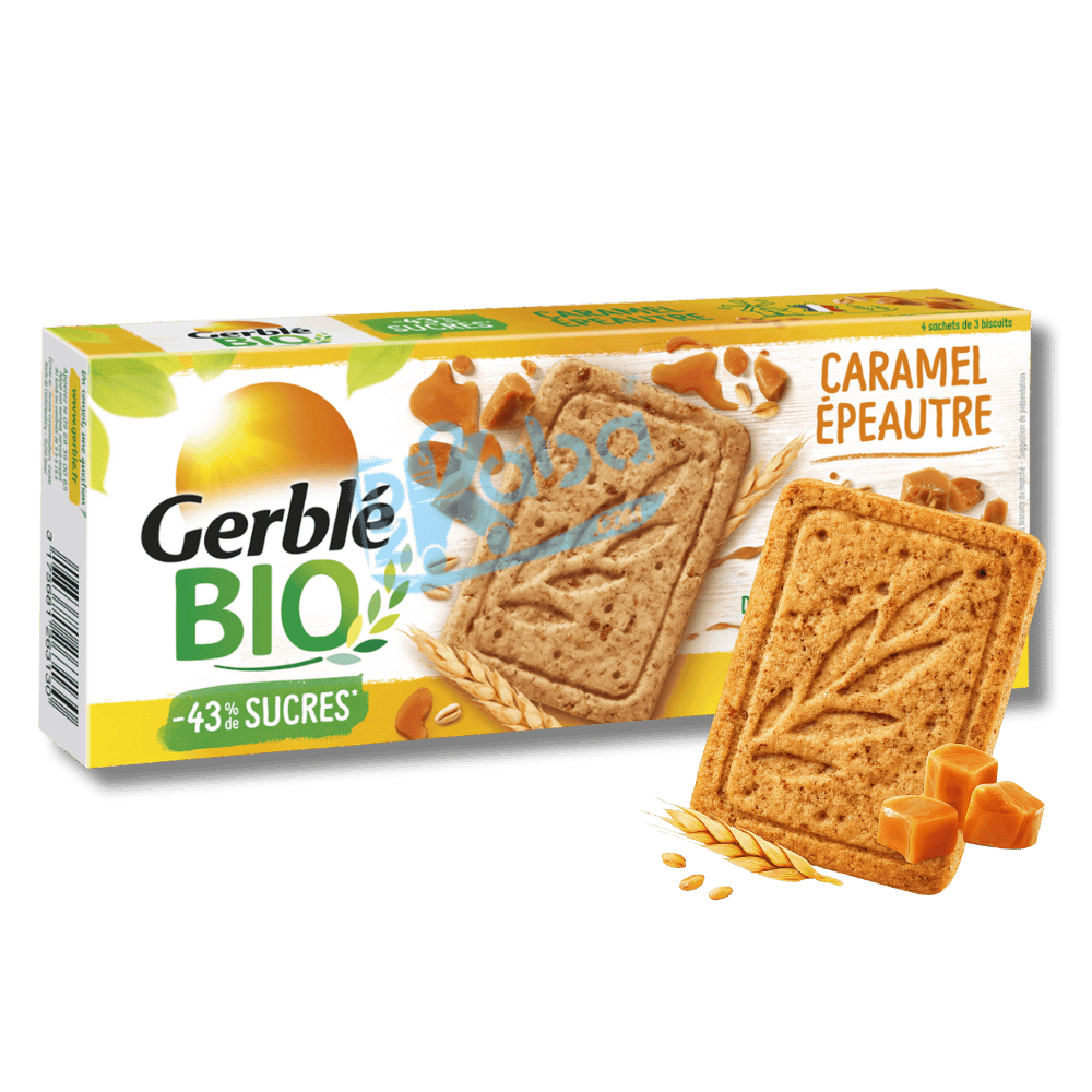 Gerblé Organic Biscuits Caramel Spelt 132g