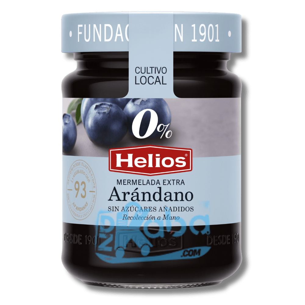 Helios Confiture Extra Myrtille 0% Sans Sucre Cueillie à la Main 280g