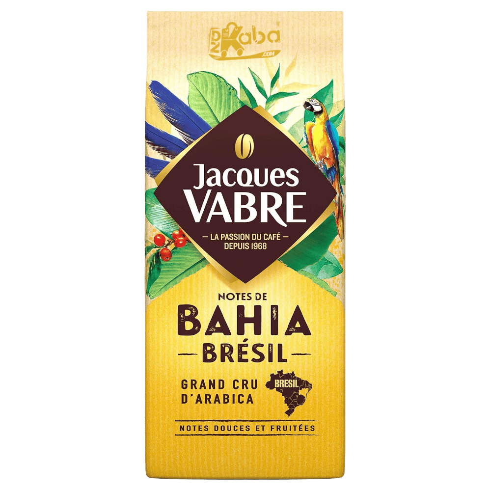 Jacques Vabre Ground Coffee Notes de Bahia Brésil Grand Cru d’Arabica 250g F