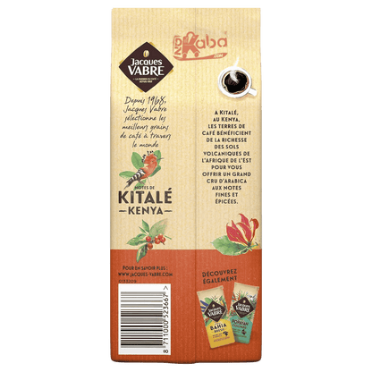 Jacques Vabre Ground Coffee Notes de Kitalé Kenya Grand Cru d’Arabica 250g F