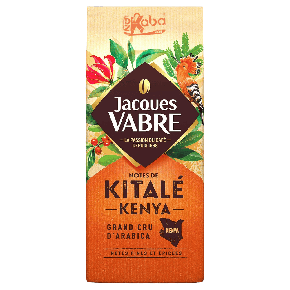 Jacques Vabre Ground Coffee Notes de Kitalé Kenya Grand Cru d’Arabica 250g F