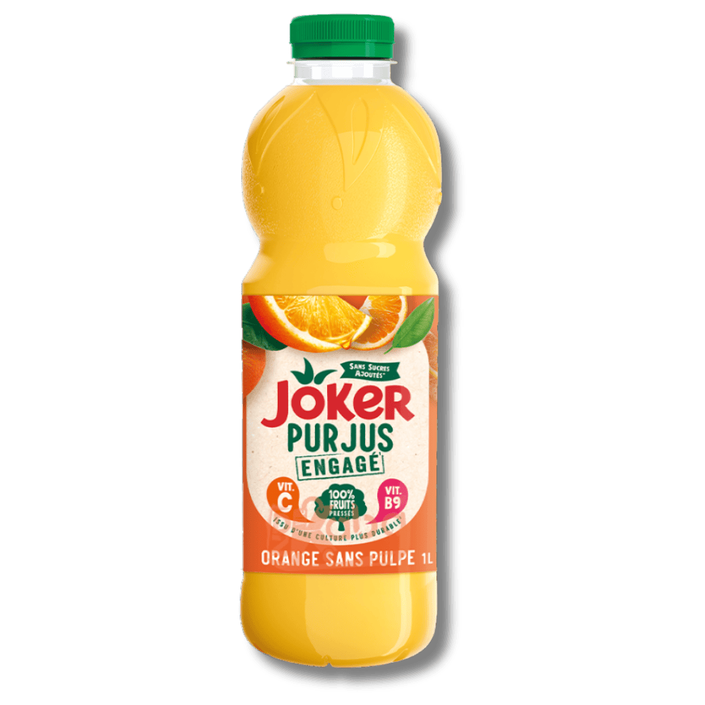 Joker Pur Jus Orange No Pulp Sugar Free 1L