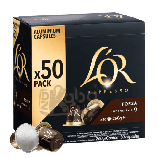 L'Or Espresso Coffee Capsule FORZA Intensity 9 T50