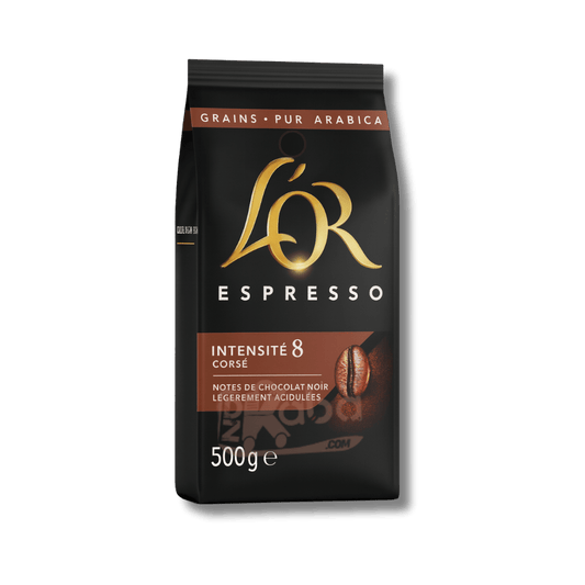 L'Or Coffee Beans Espresso Pure Arabica Intensity 8 500g