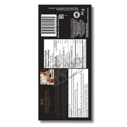 Lindt Excellence 100% Cacao Orange Noir 50g