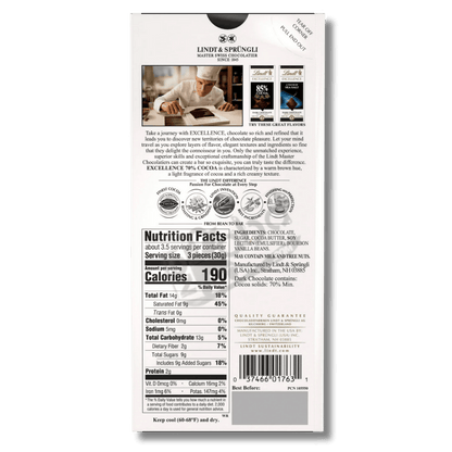 Lindt Excellence 70% Cocoa Dark 100g