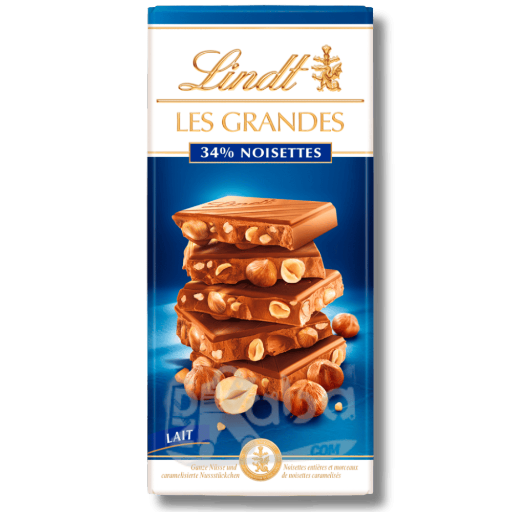 Chocolat au lait Lindt Les Grandes Noisettes 150 g