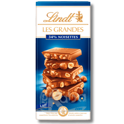 Chocolat au lait Lindt Les Grandes Noisettes 150 g