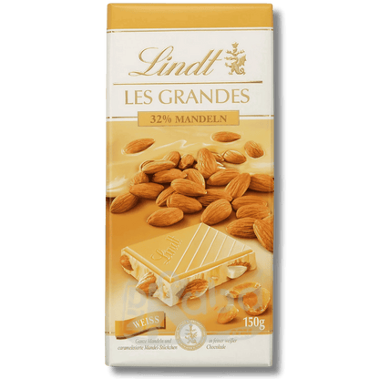 Amandes enrobées de chocolat blanc Lindt Les Grandes 150 g