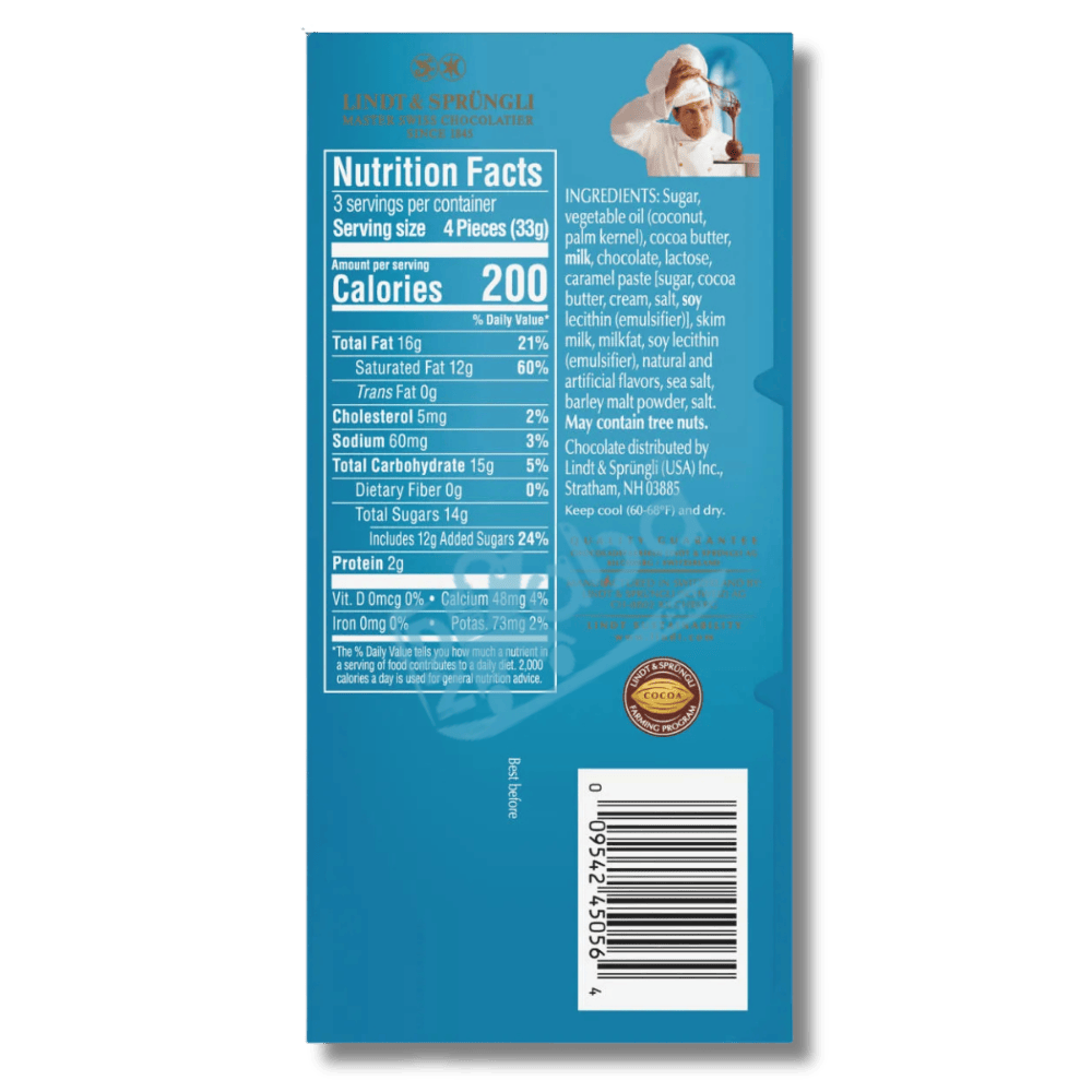 Lait au caramel salé Lindt Lindor 150 g