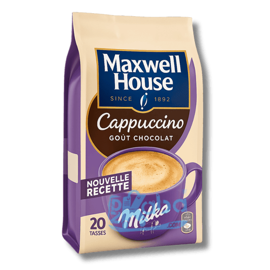 Maxwell House Instant Coffee Cappuccino Chocolate Flavor Milka 230g