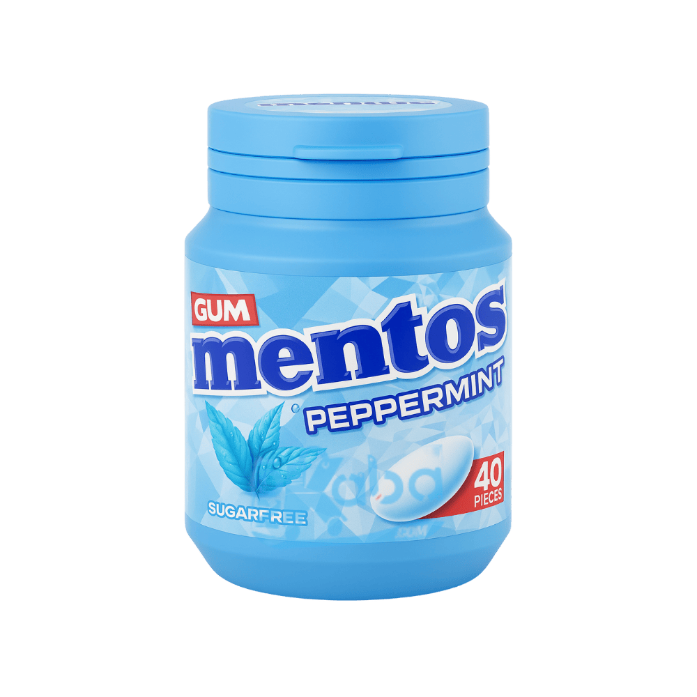 Chewing-gum Mentos à la menthe poivrée sans sucre T40