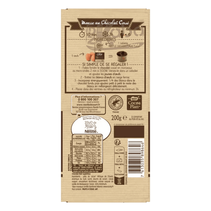 Nestlé Dessert Corsé au Chocolat Noir 200g