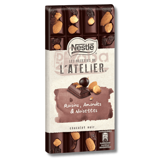 Nestlé Les Recettes de L’Atelier Dark Chocolate Raisins, Almonds & Hazelnuts 170g