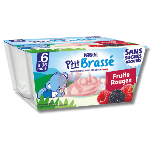 Nestlé P’tit Brassé Red Fruits 4x90g