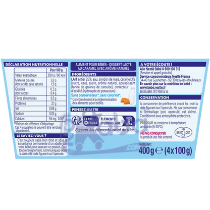 Nestlé P’tit Gourmand Caramel 4x100g