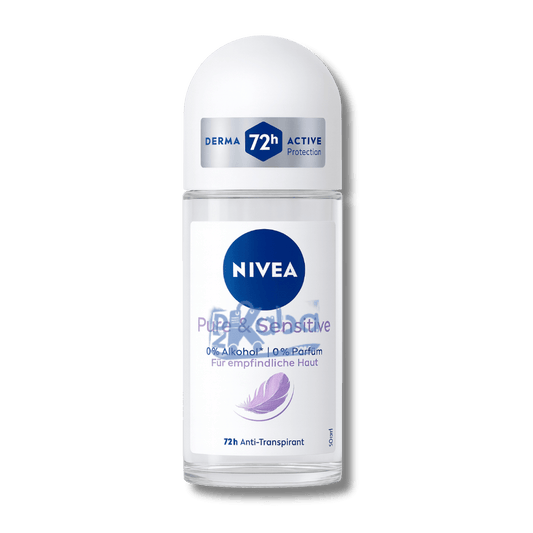 Nivea Anti-Perspirant Roll-On Pure & Sensitive Alcohol-Free 72H 50ml